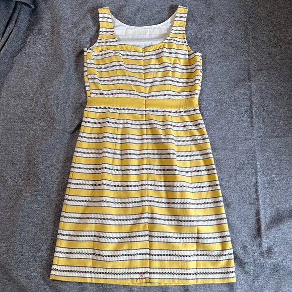 Boden yellow stripe Grace sheath dress NWOT - Picture 2 of 13